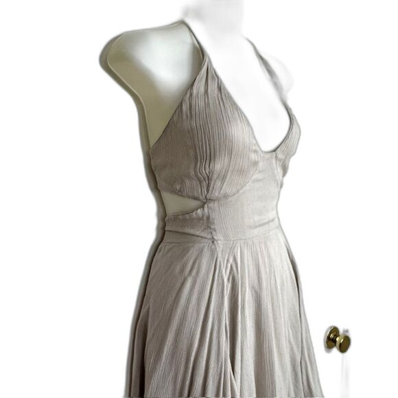 FREE PEOPLE LILLIE ENDLESS SUMMER GAUZY MINI BEACH HALTER DRESS SIZE L FESTIVAL - Picture 6 of 14